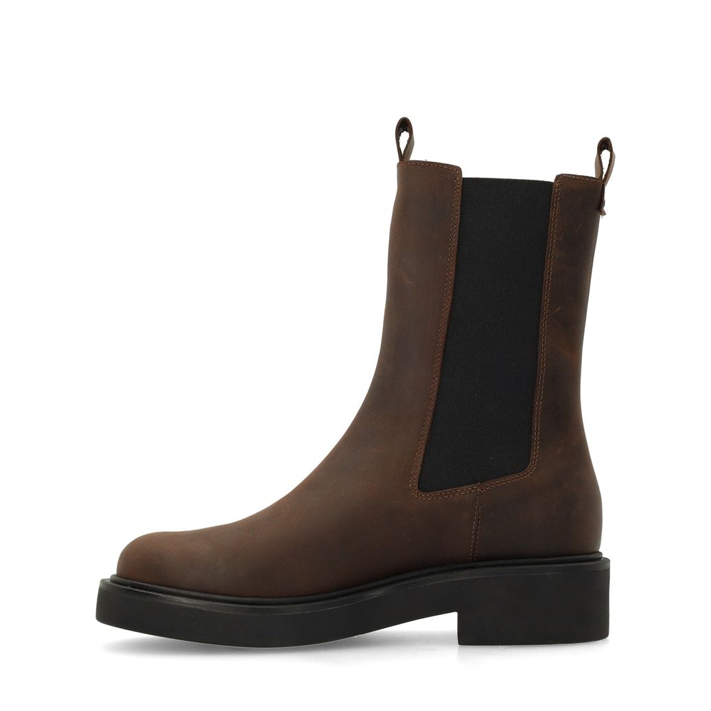 Braune Chelsea Boots aus Leder
