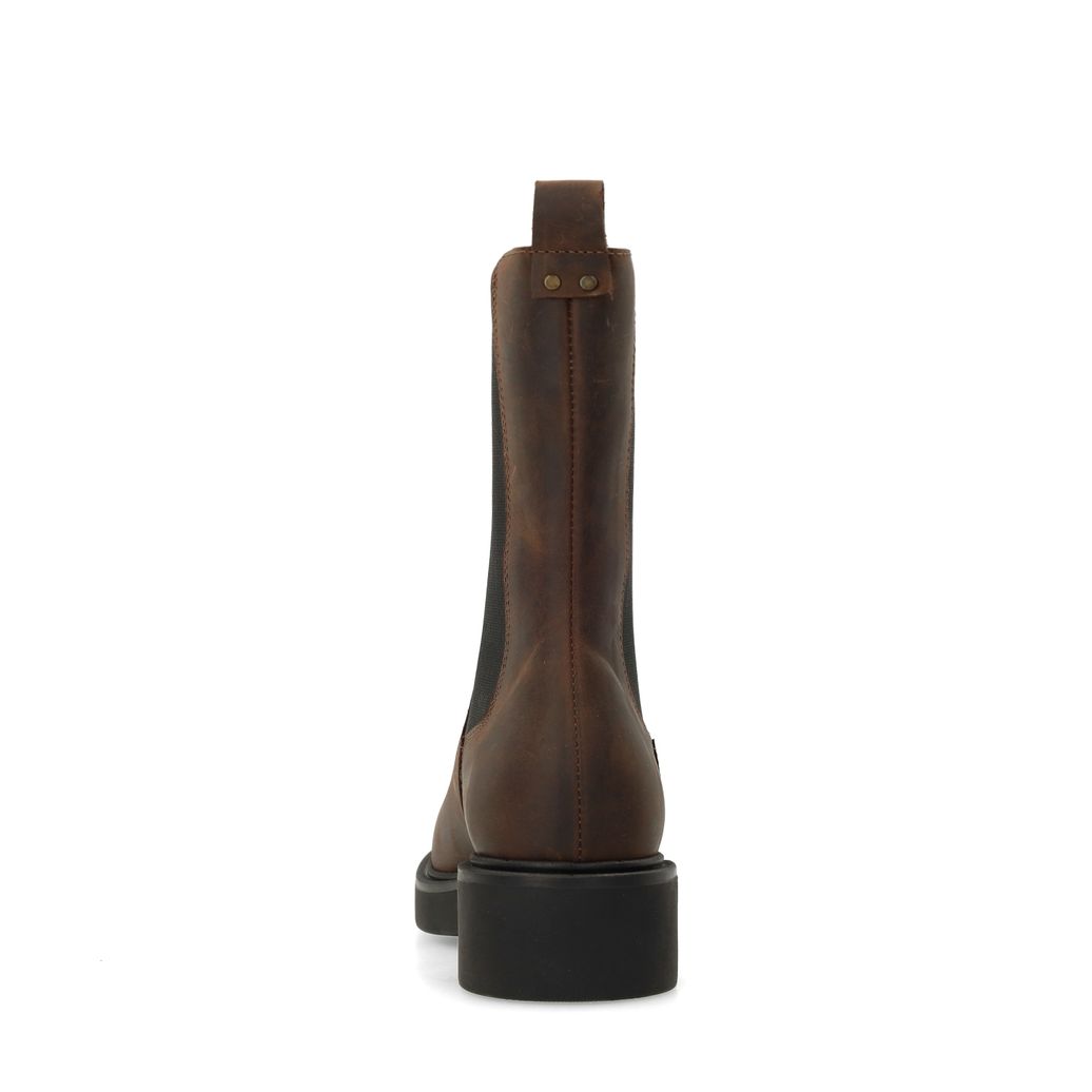 Braune Chelsea Boots aus Leder