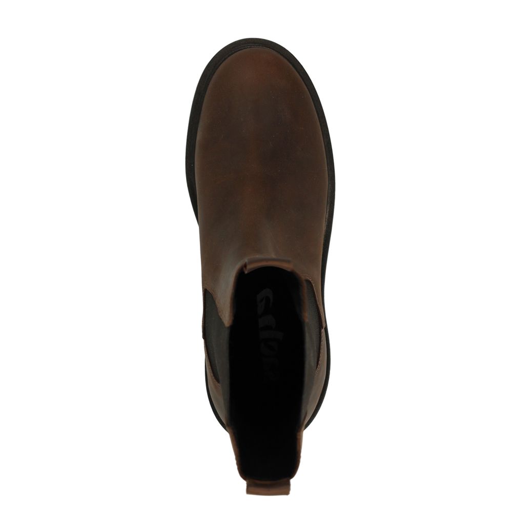 Braune Chelsea Boots aus Leder