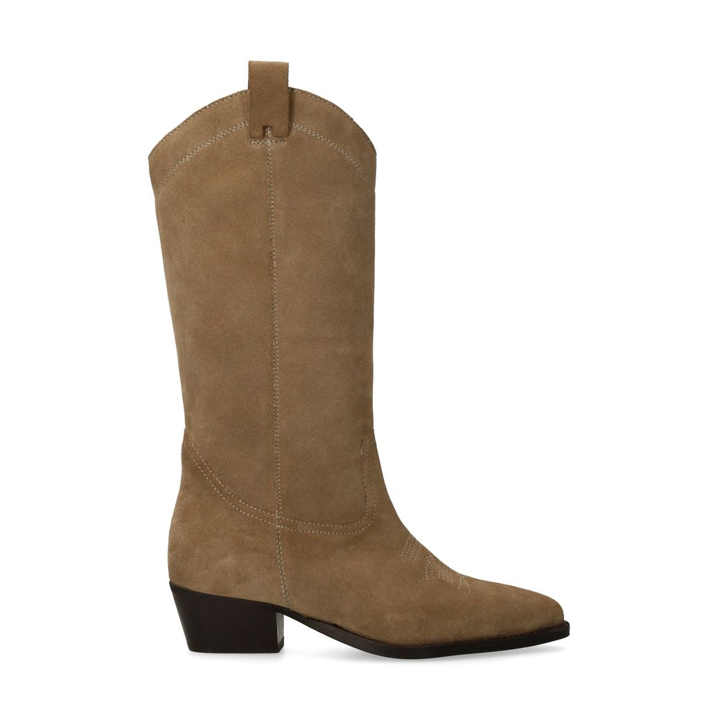 Santiags en daim - beige