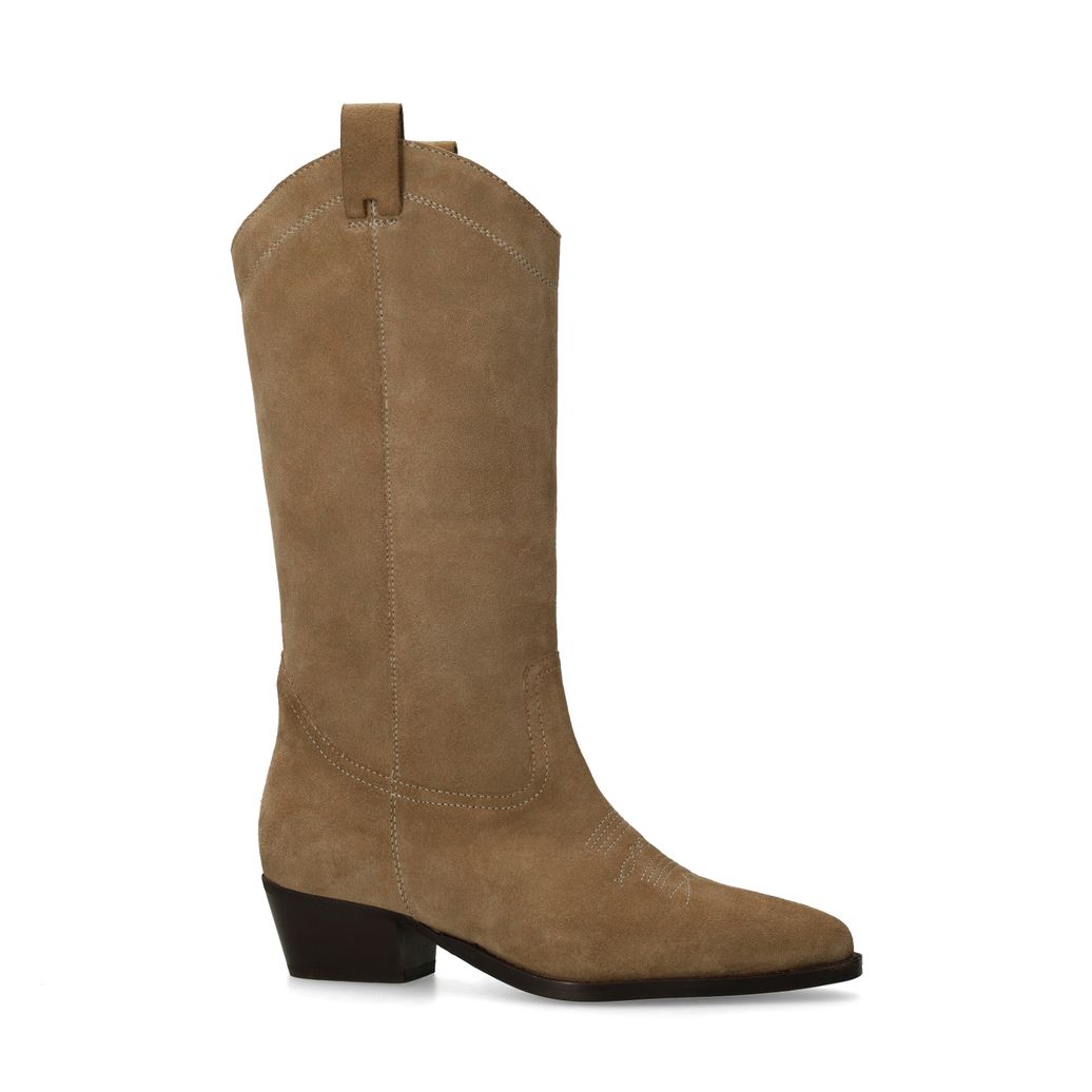 Santiags en daim - beige