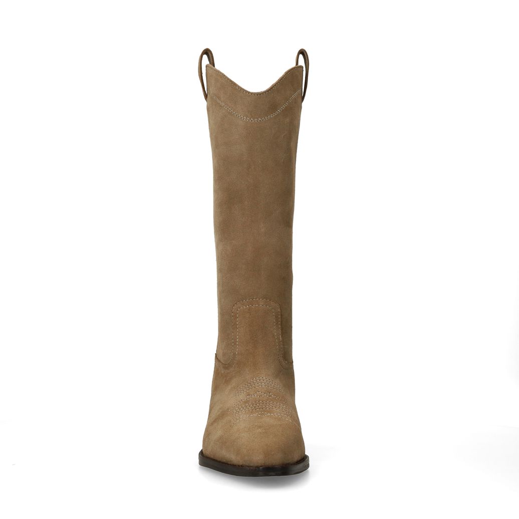 Santiags en daim - beige