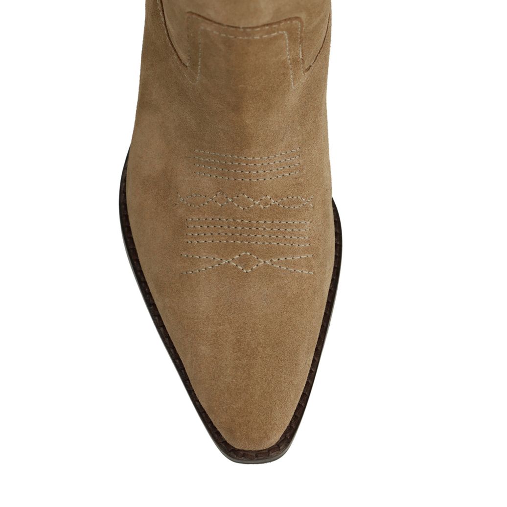 Santiags en daim - beige