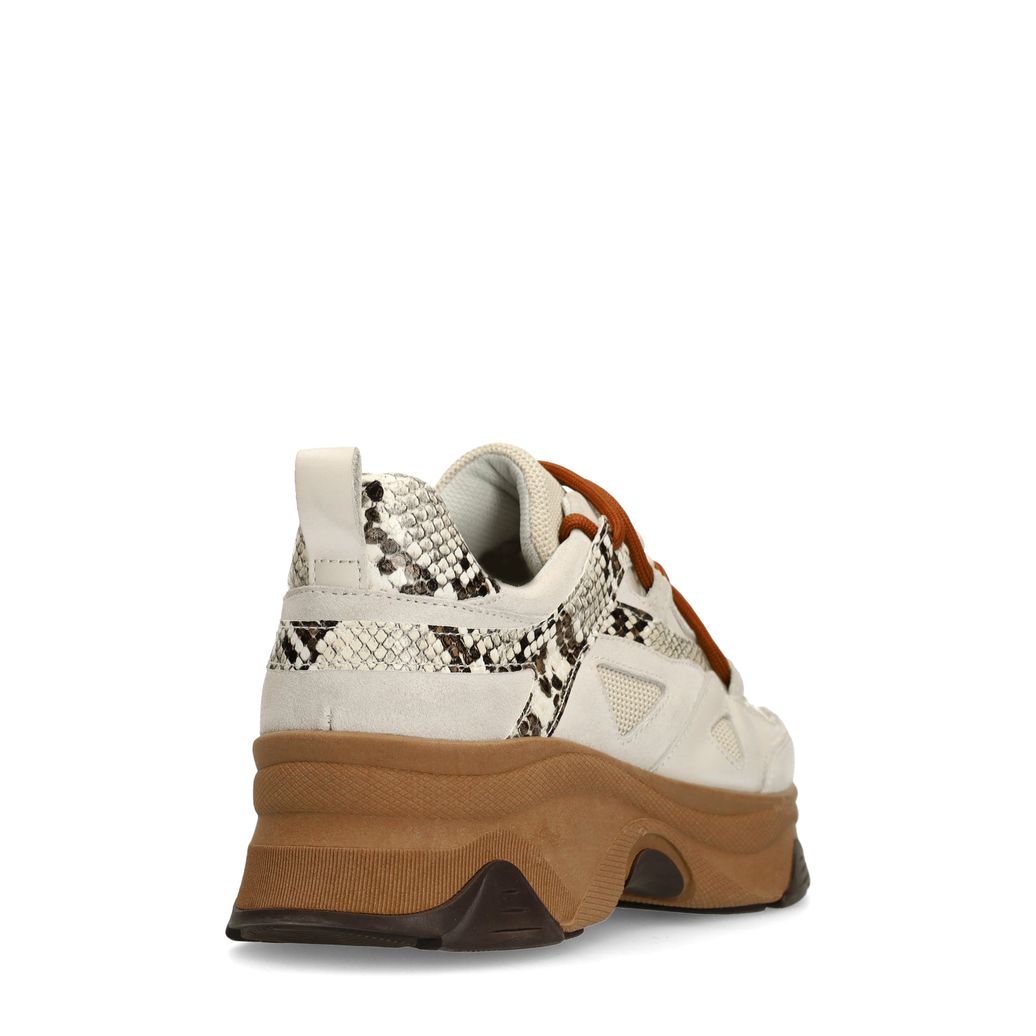 Witte sneakers met snake details