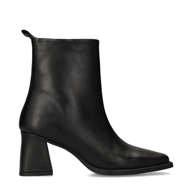 Bottines à talon cubain - noir