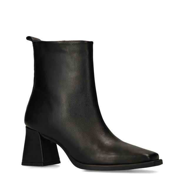 Bottines à talon cubain - noir