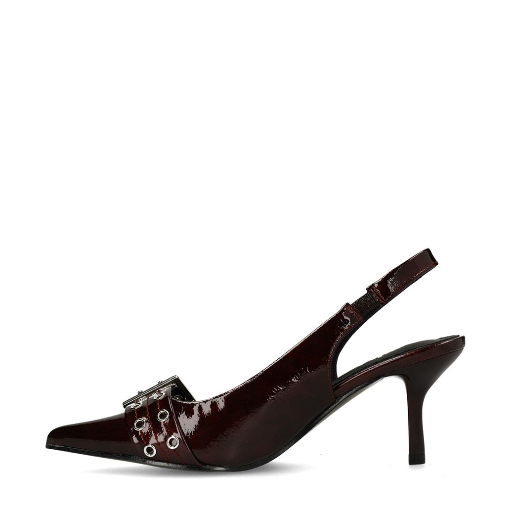 Slingbacks avec boucle - rouge