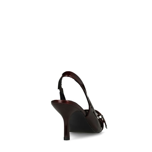 Bordeauxrote Slingbackpumps