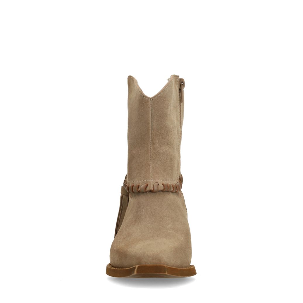 Beige leren western laarsjes