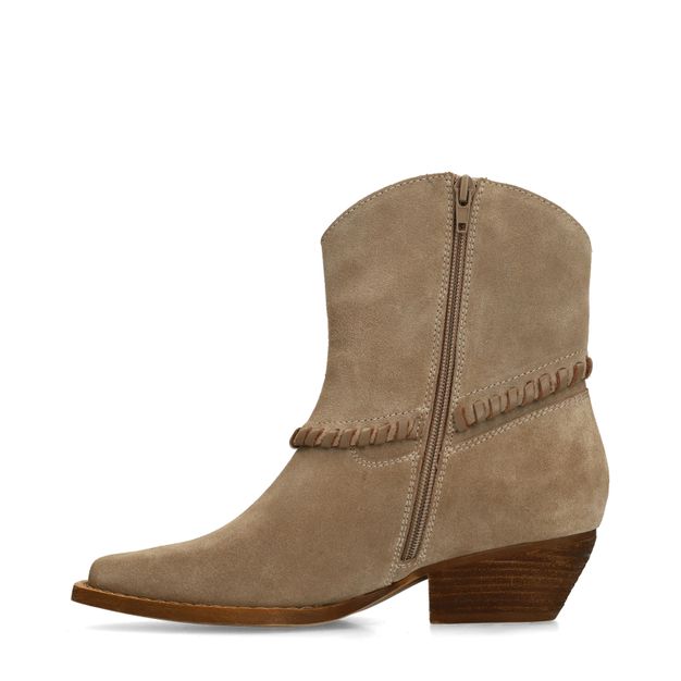 Santiags en cuir - beige