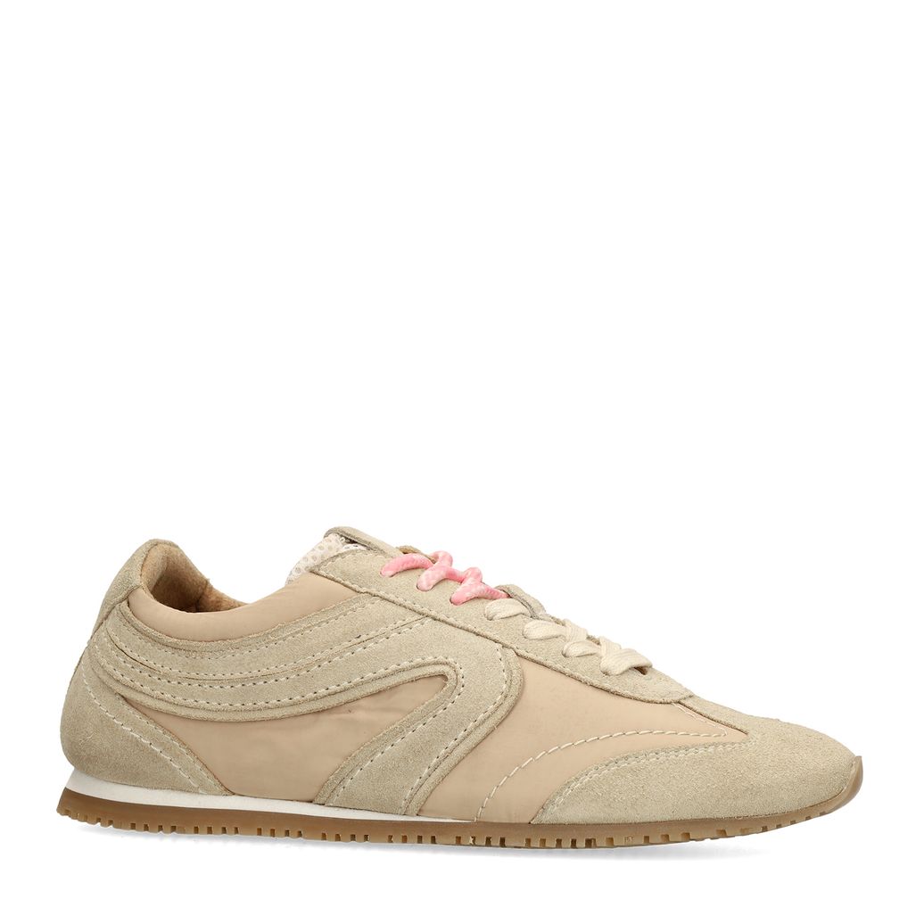 Baskets avec double lacets - beige