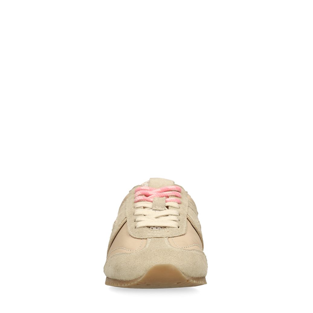 Baskets avec double lacets - beige