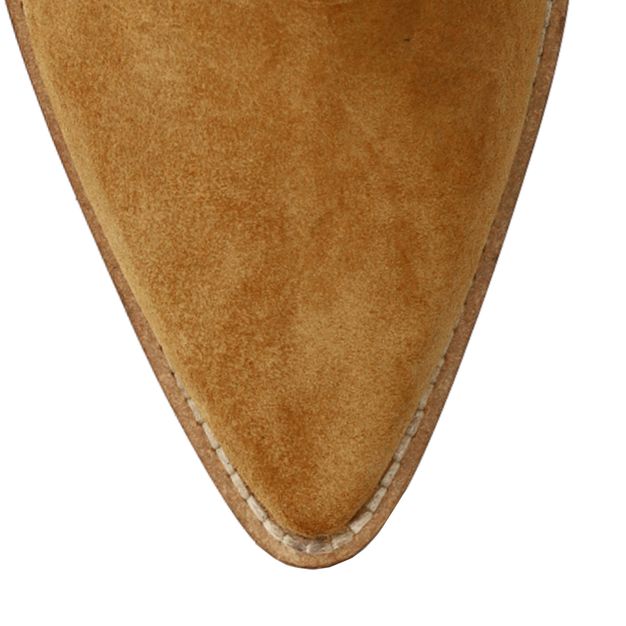 Santiags en daim avec rabat - beige