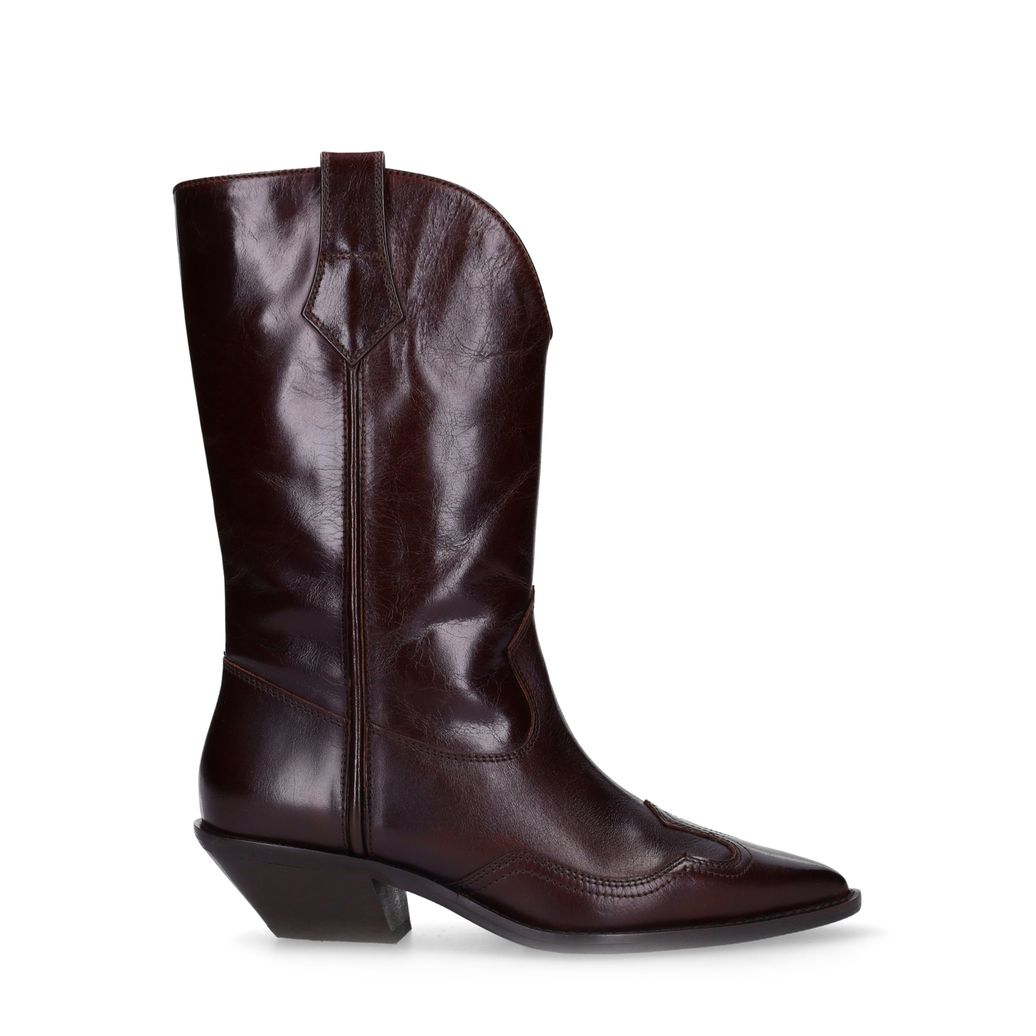 Santiags en cuir - rouge