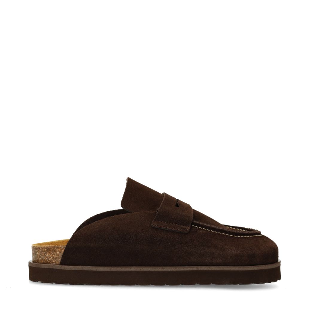 Mocassins en daim - marron foncé