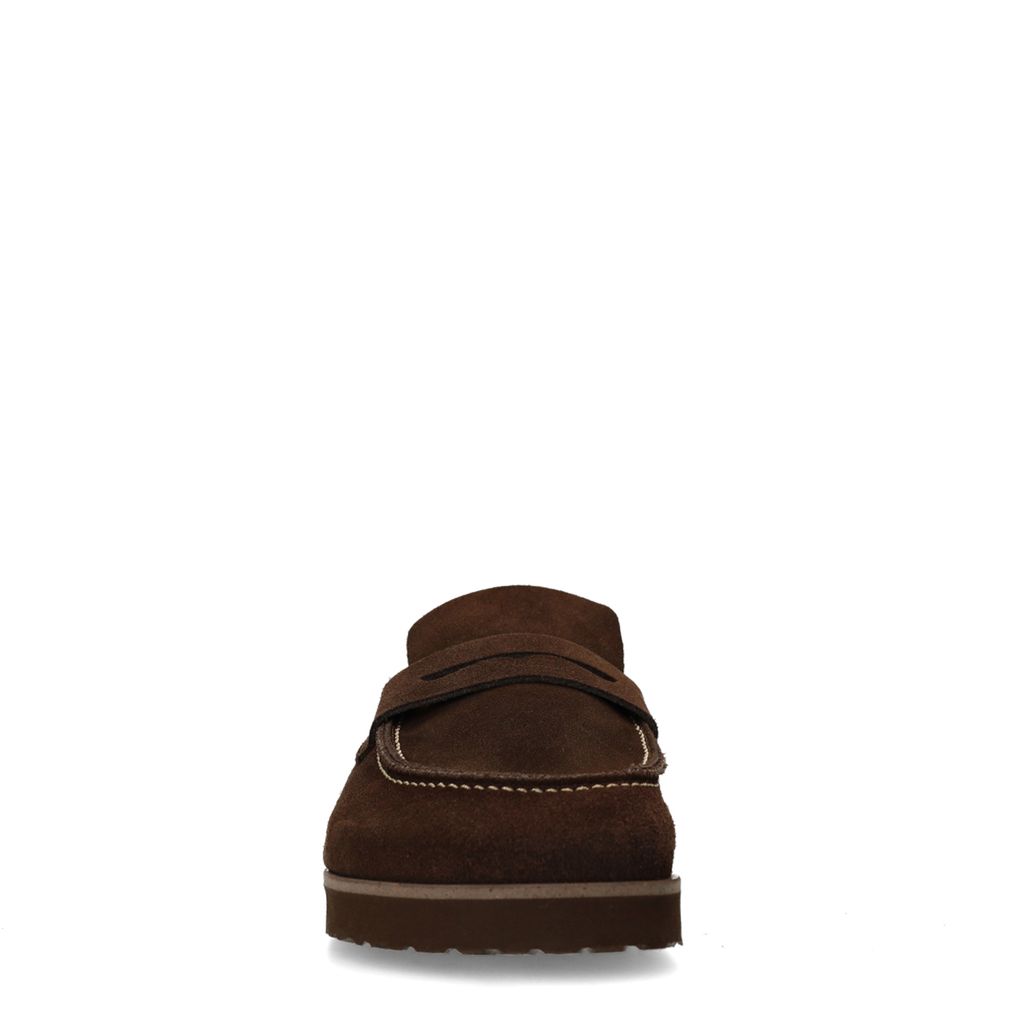 Mocassins en daim - marron foncé