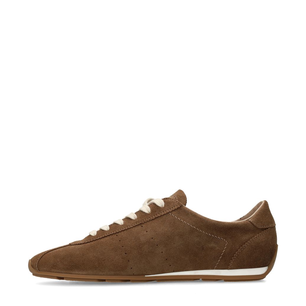 Bruine suède sneakers