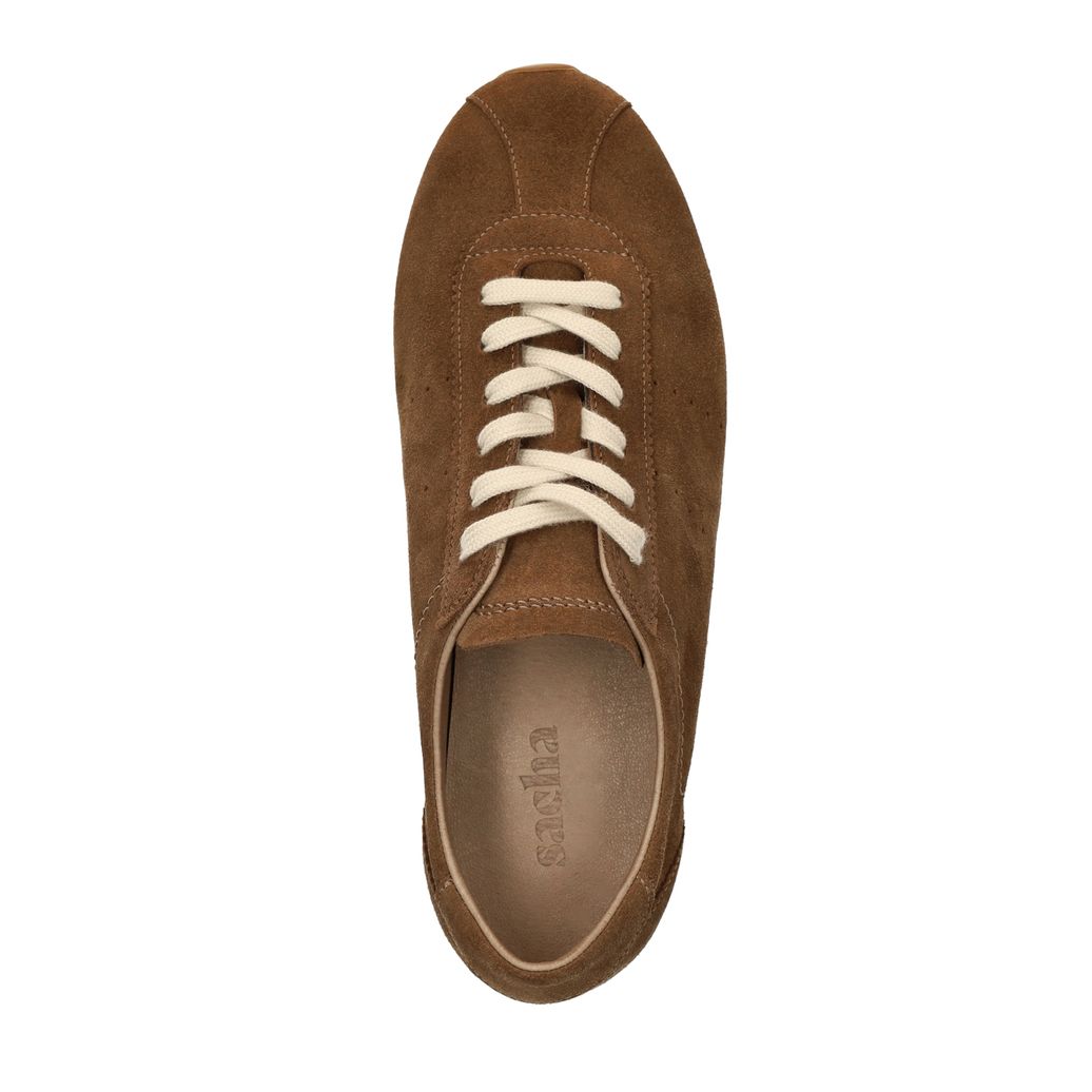 Bruine suède sneakers