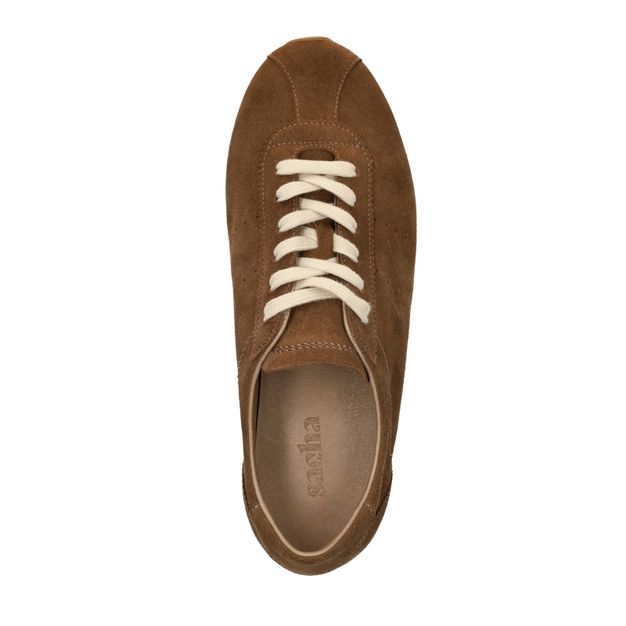 Bruine suède sneakers