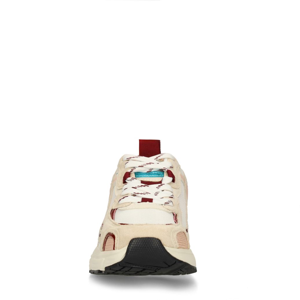 Weiße Sneaker mit farbigen Details