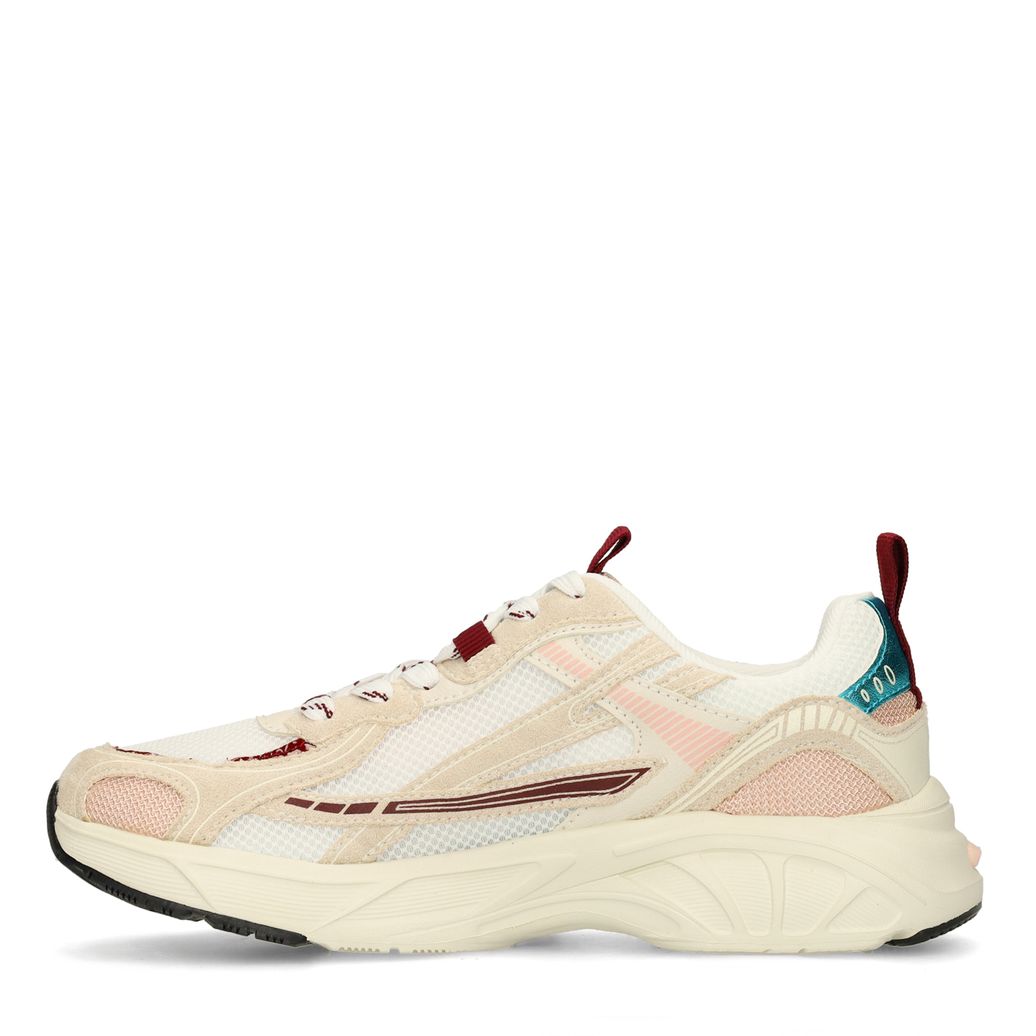 Weiße Sneaker mit farbigen Details