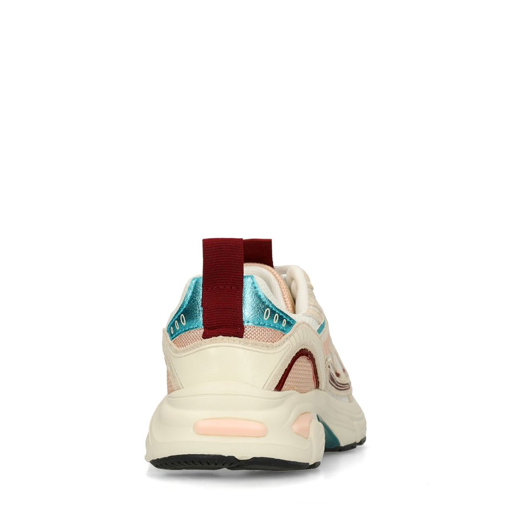 Weiße Sneaker mit farbigen Details