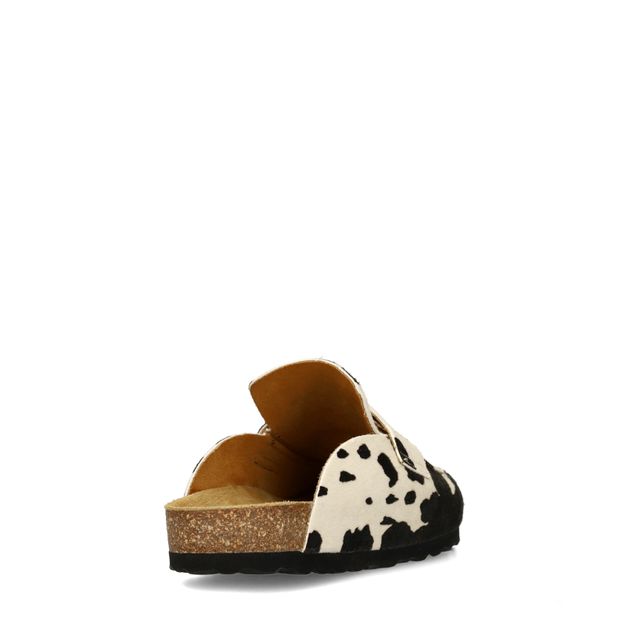 Chaussures à enfiler avec imprimé vache effet poils de poney