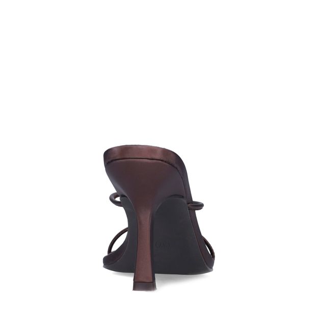 Braune Mules mit Absatz