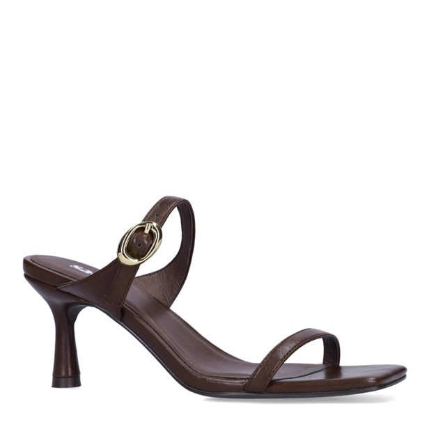 Braune Ledersandaletten