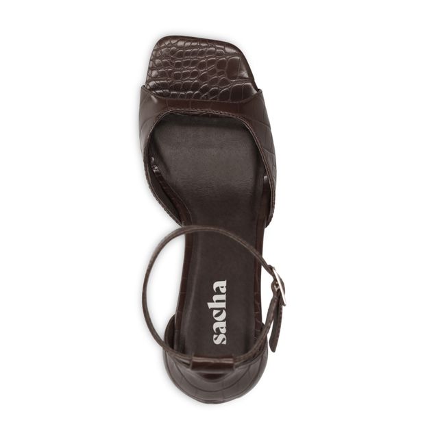 Sandales à talon - marron