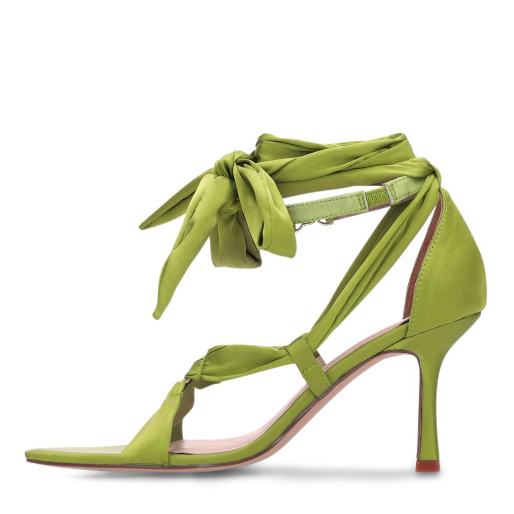 Groene sandalen met hak