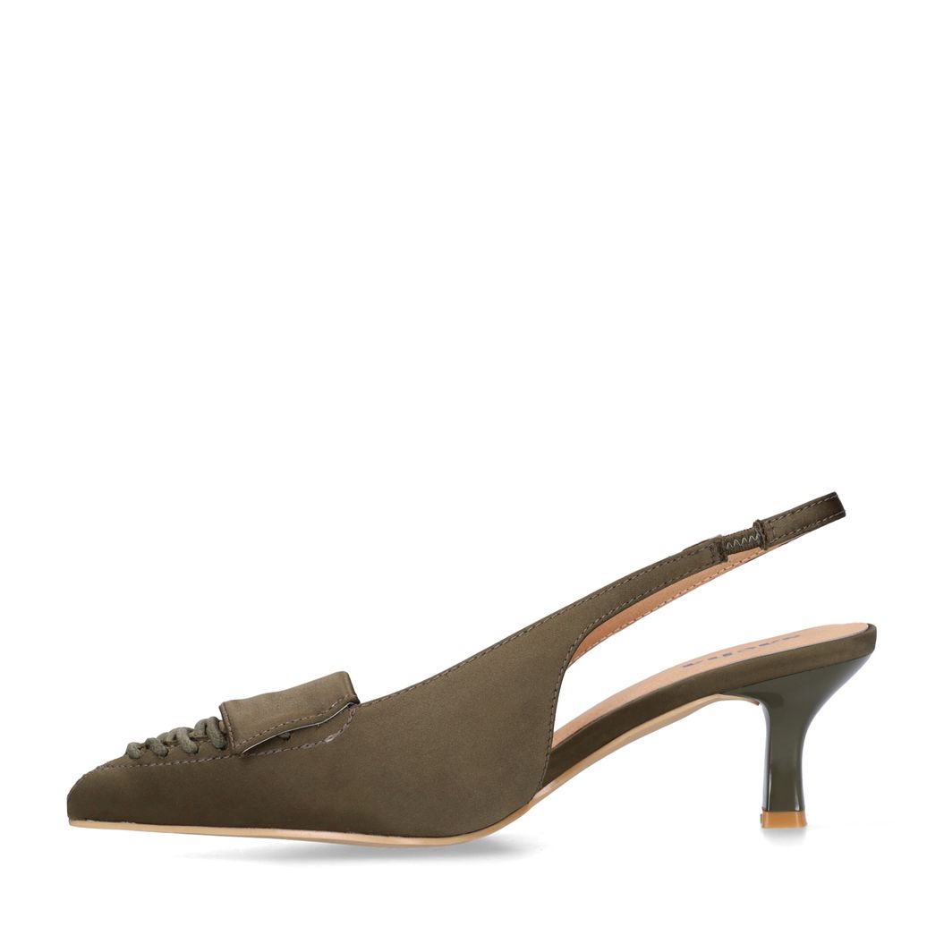Groene slingbacks