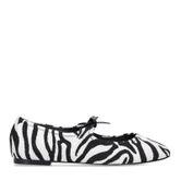 Ballerines avec imprimé zèbre - noir