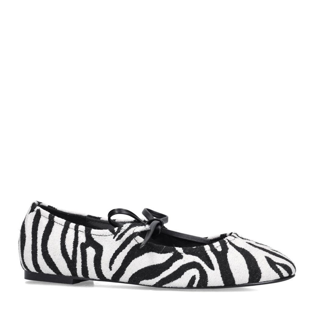 Zwarte zebra ballerina's