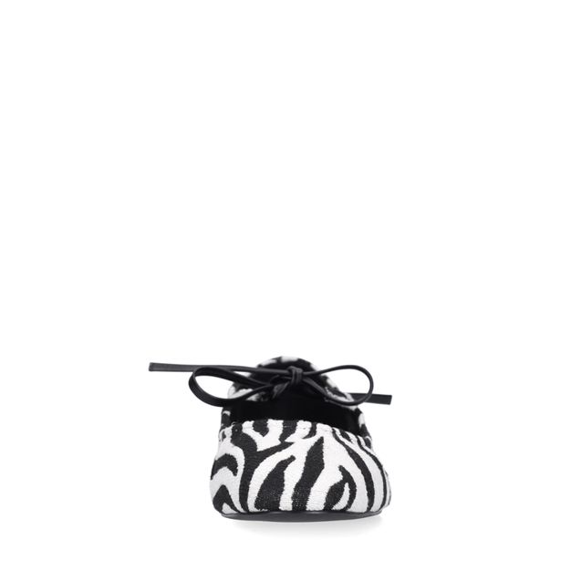 Ballerines avec imprimé zèbre - noir