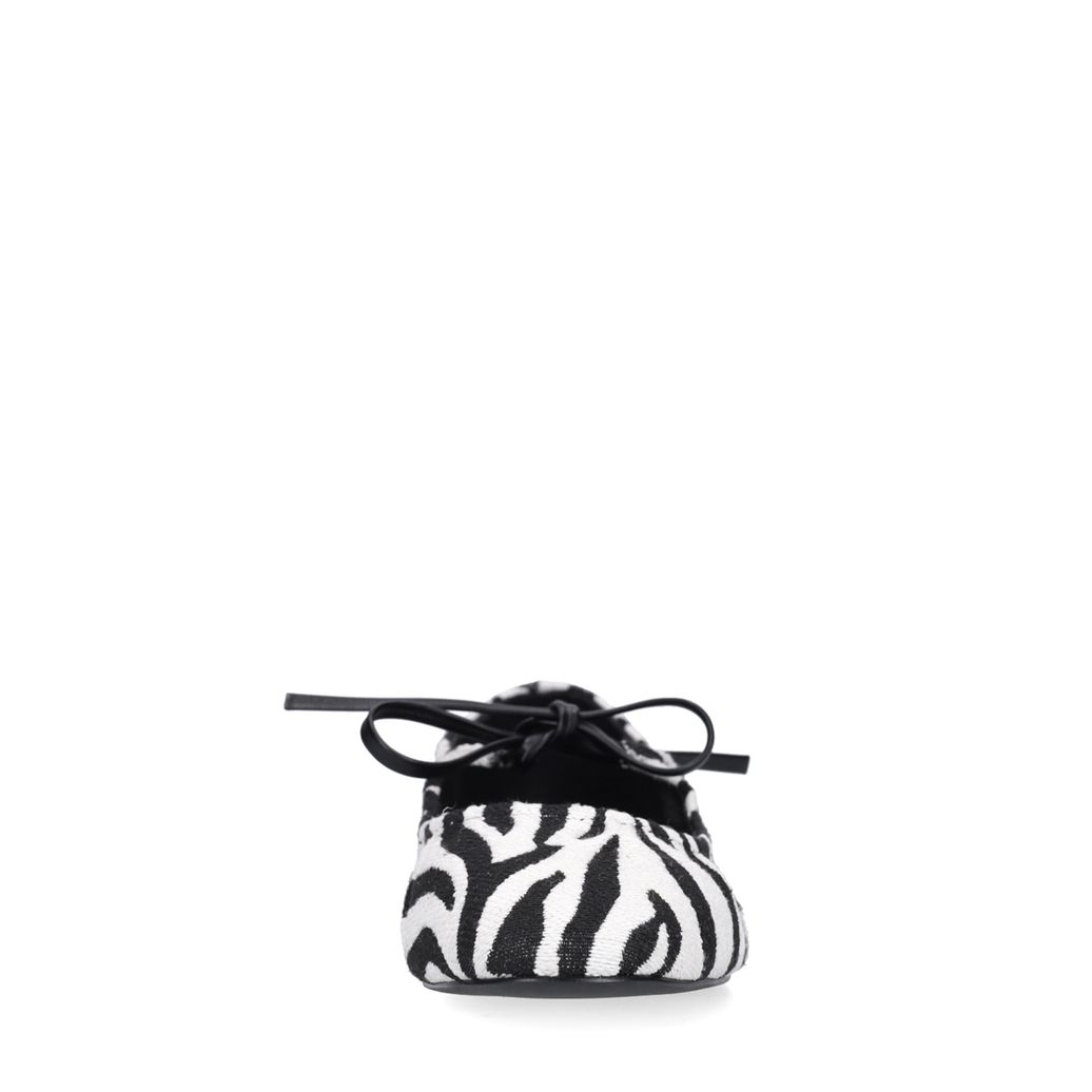 Zwarte zebra ballerina's