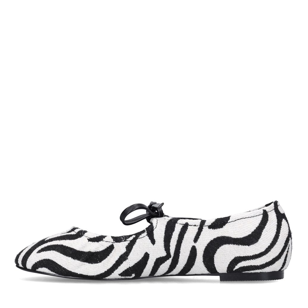 Zwarte zebra ballerina's