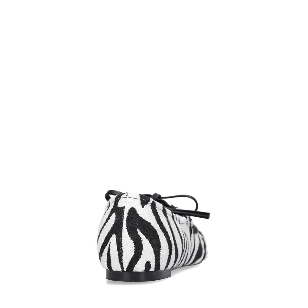 Zwarte zebra ballerina's