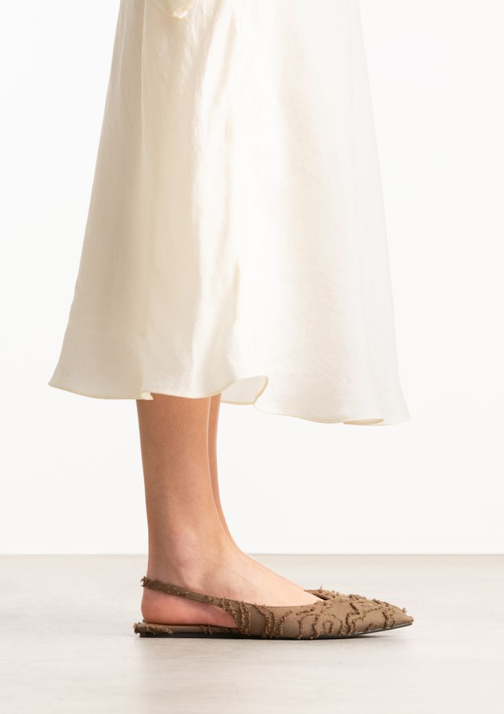 Braune Slingbacks
