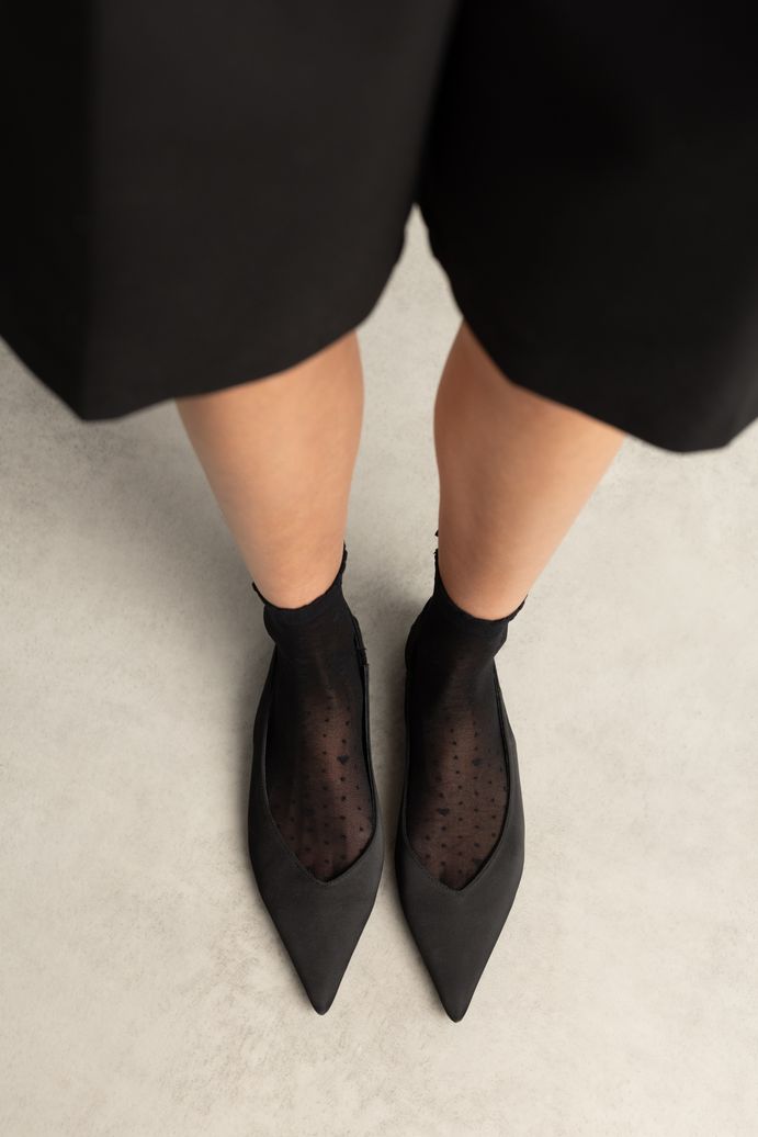 Zwarte slingbacks