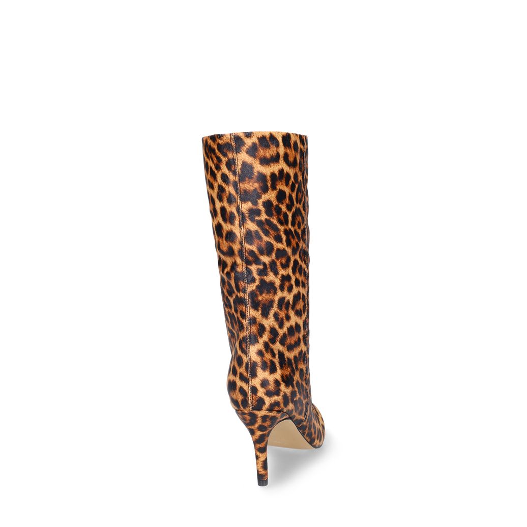 Bottines à talon léopard