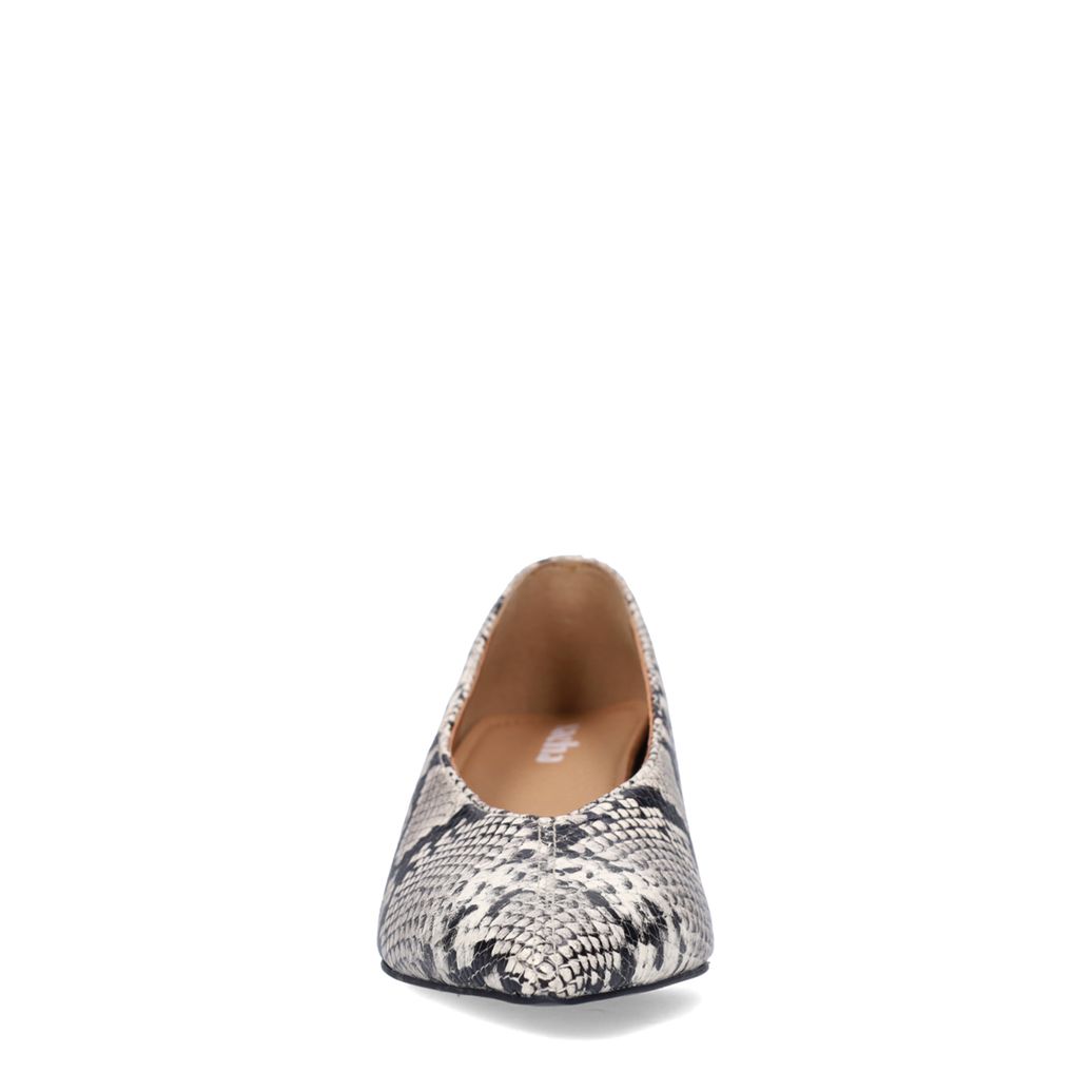 Escarpins en cuir avec imprimé serpent