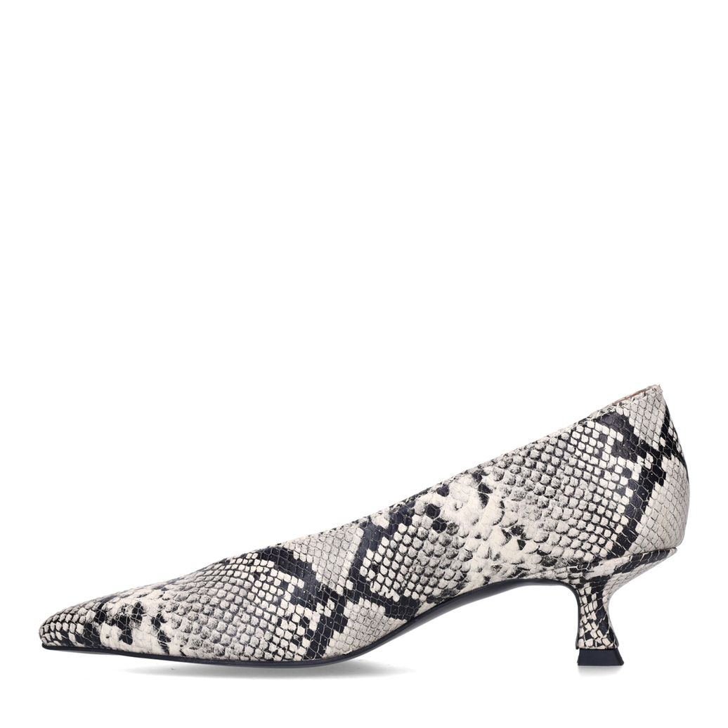 Escarpins en cuir avec imprimé serpent