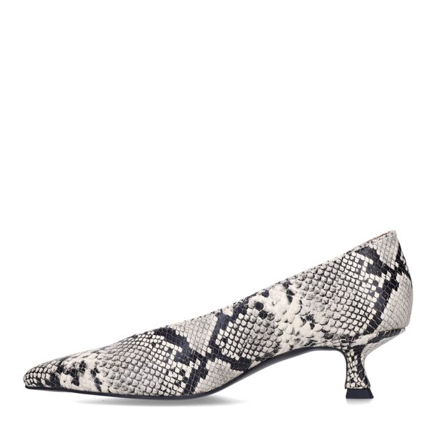 Snake leren pumps