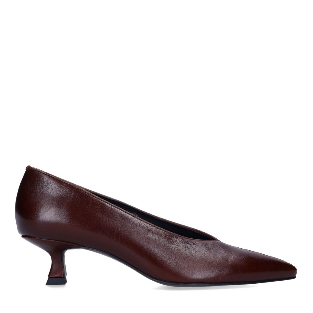 Escarpins en cuir - rouge