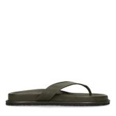 Grüne Ledersandalen