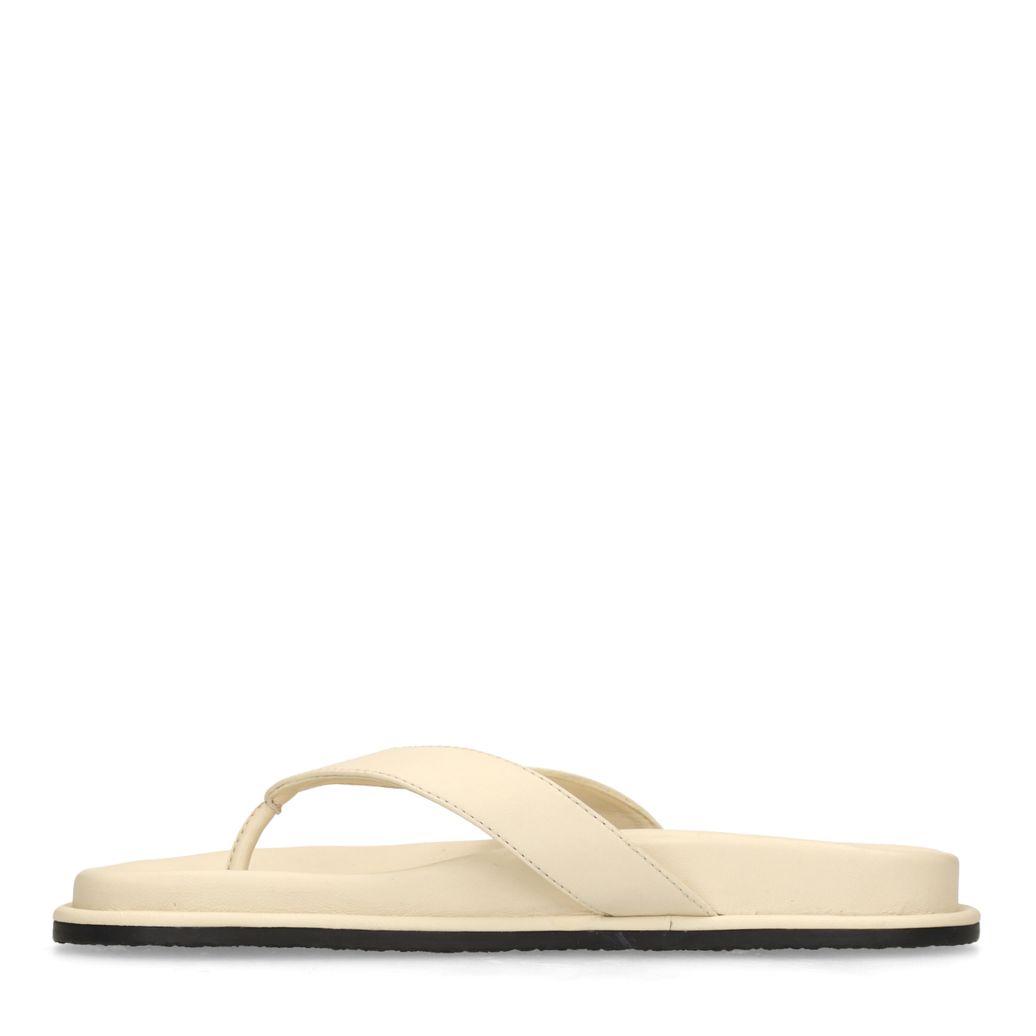 Off white leren slippers