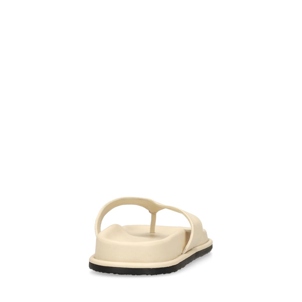 Off white leren slippers