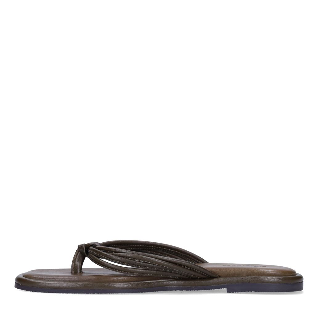 Grüne Ledersandalen