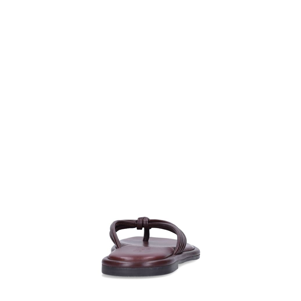 Rote Ledersandalen